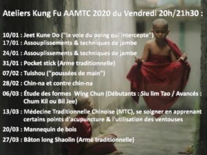 Ateliers du 1er trimestre 2020